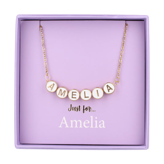 NE017 - Just For Personalised Necklace - Amelia