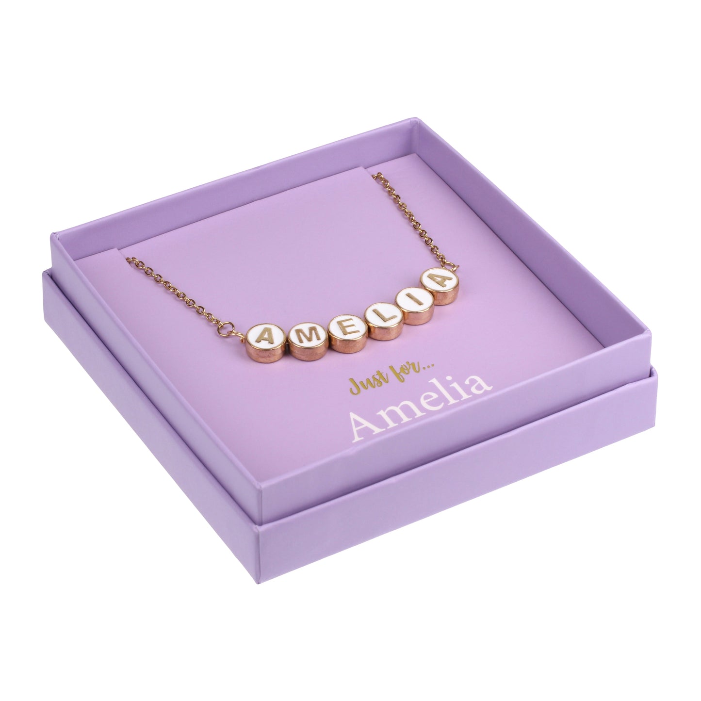 NE017 - Just For Personalised Necklace - Amelia