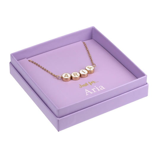 Just For Personalised Necklace - Aria