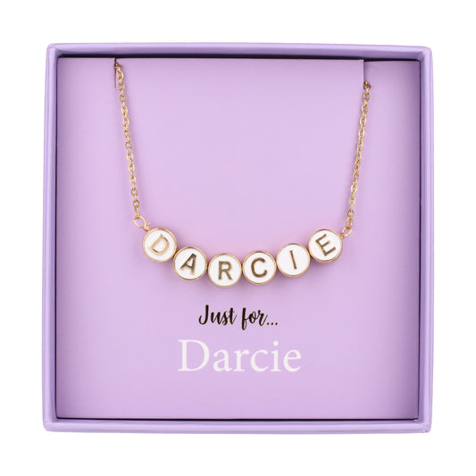 Just For Personalised Necklace - Daisy