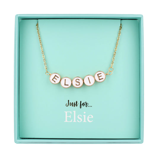 NE039 - Just For Personalised Necklace - Elsie