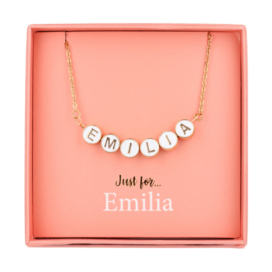 NE041 - Just For Personalised Necklace - Emilia
