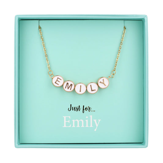 Just For Personalised Necklace - Emily