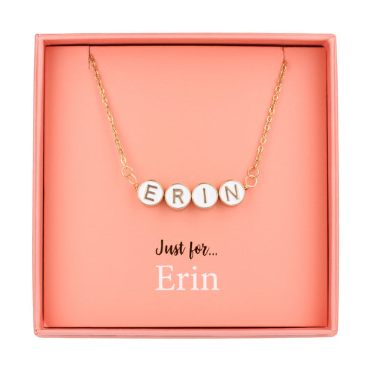 Just For Personalised Necklace - Erin