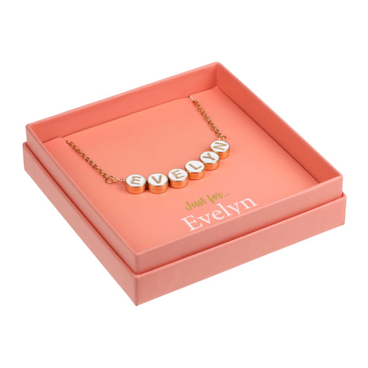 Just For Personalised Necklace - Evelyn
