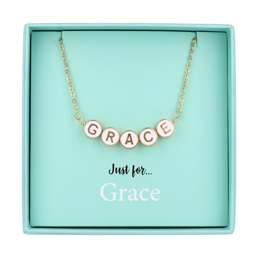 Just For Personalised Necklace - Grace