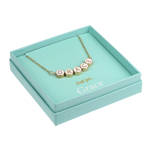 Just For Personalised Necklace - Grace