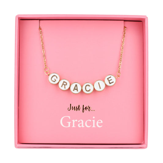 Just For Personalised Necklace - Gracie