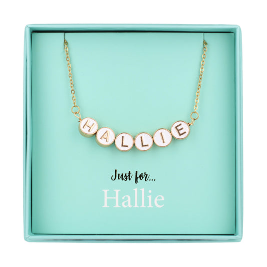 Just For Personalised Necklace - Hallie