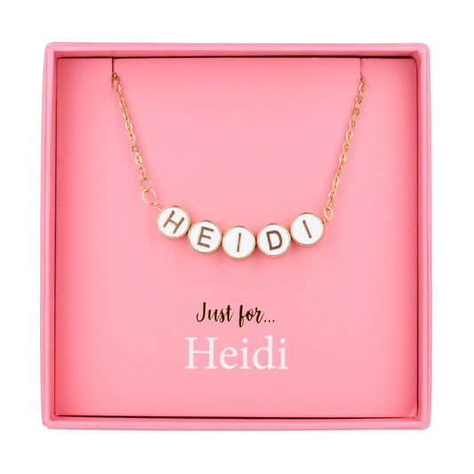 Just For Personalised Necklace - Heidi