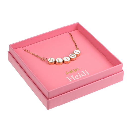 Just For Personalised Necklace - Heidi
