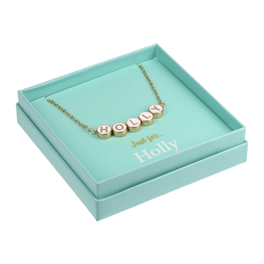 Just For Personalised Necklace - Holly