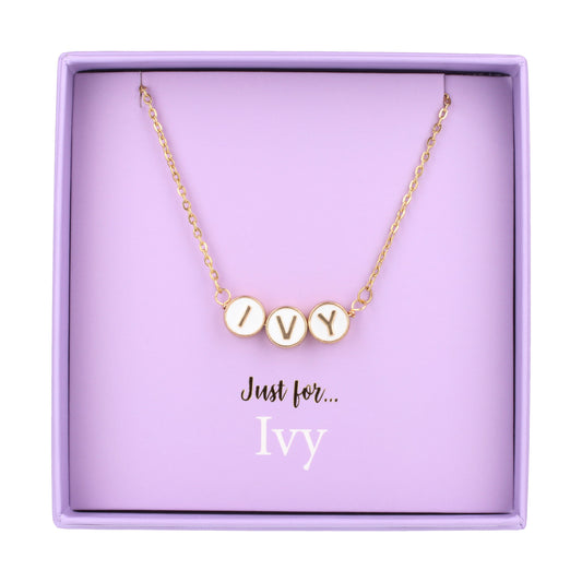 Just For Personalised Necklace - Ivy