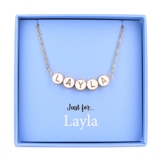 Just For Personalised Necklace - Layla