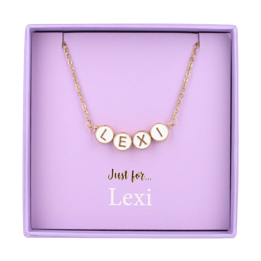 Just For Personalised Necklace - Lexi