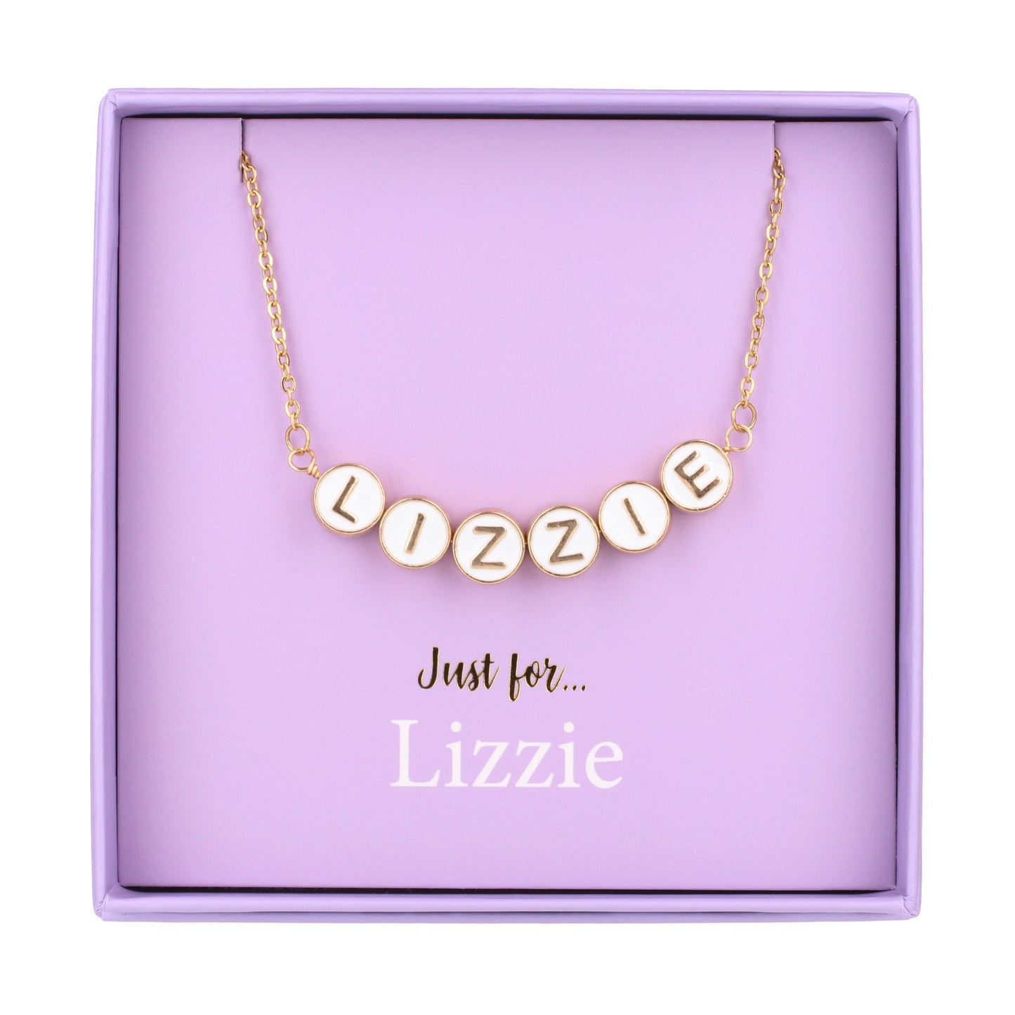 NE080 - Just For Personalised Necklace - Lizzie