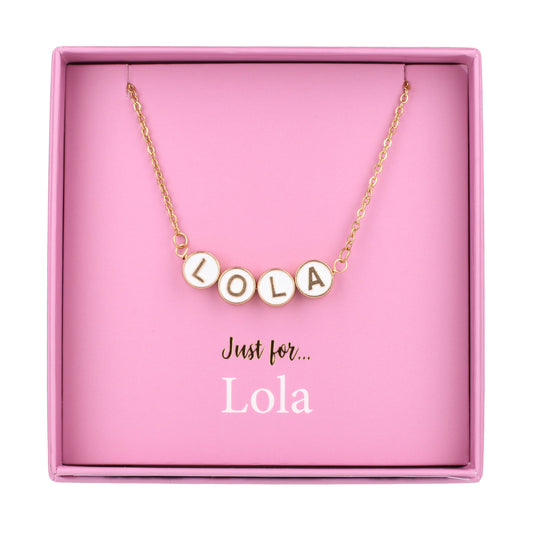 Just For Personalised Necklace - Lola