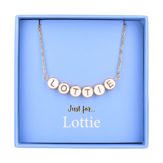 Just For Personalised Necklace - Lottie