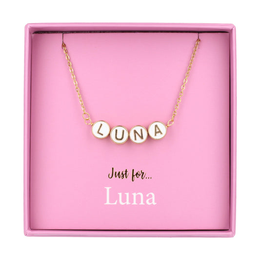 Just For Personalised Necklace - Luna