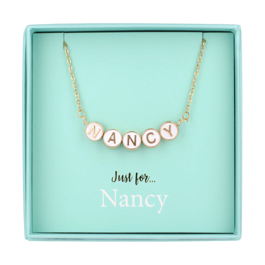 Just For Personalised Necklace - Nancy