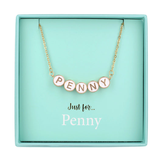 Just For Personalised Necklace - Penny