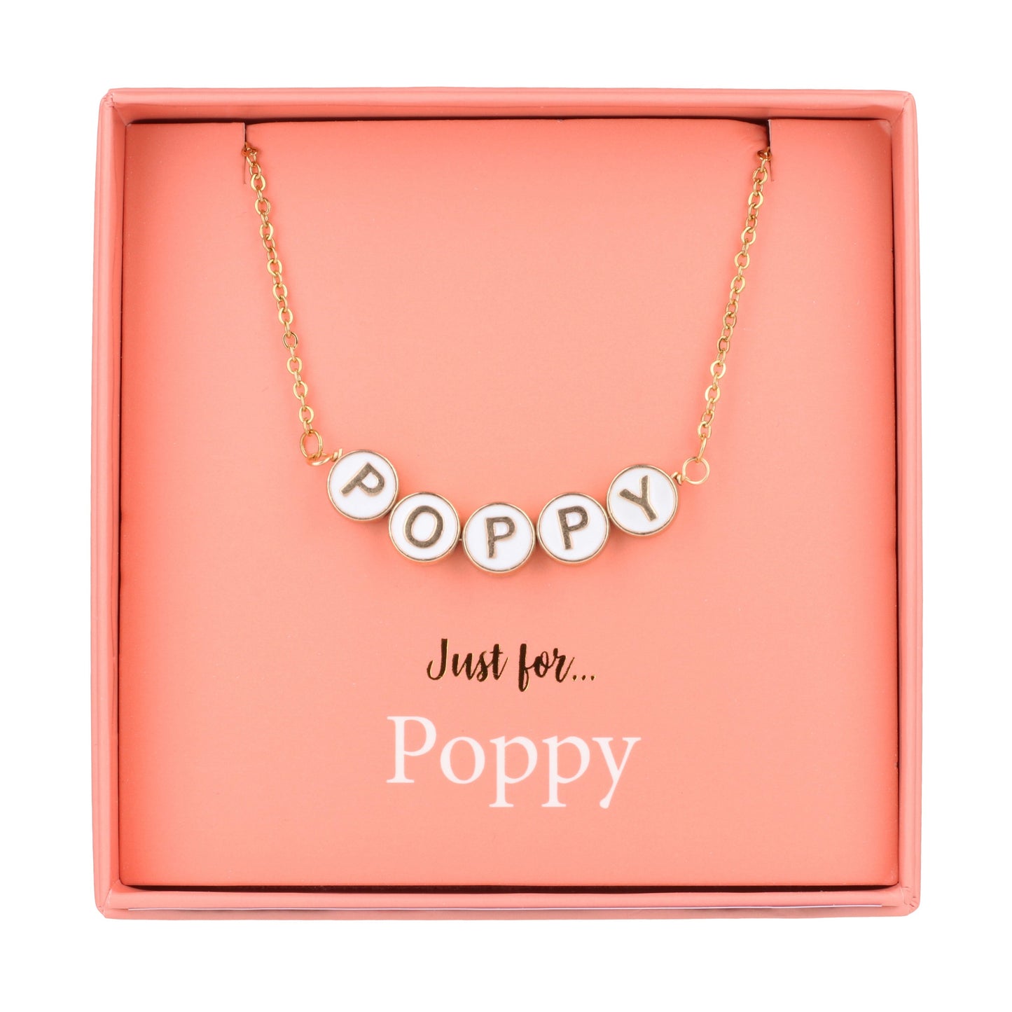 Just For Personalised Necklace - Poppy