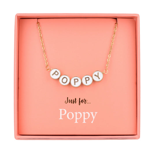 NE110 - Just For Personalised Necklace - Poppy