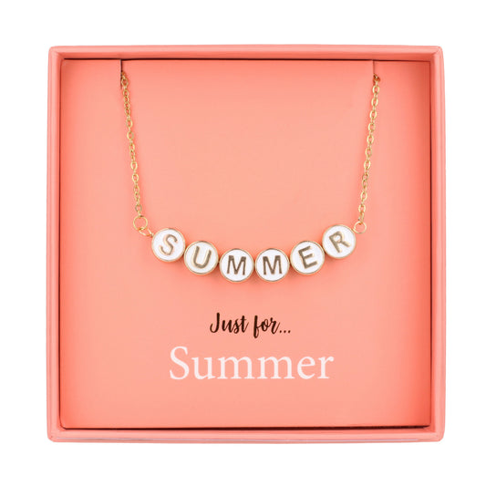 NE122 - Just For Personalised Necklace - Summer