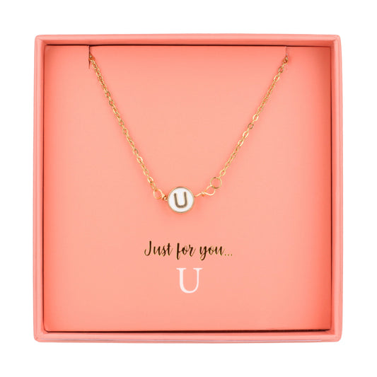 Just For Personalised Necklace - U