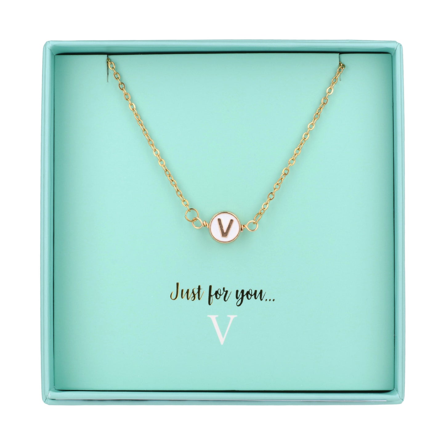 NE126 - Just For Personalised Necklace - V