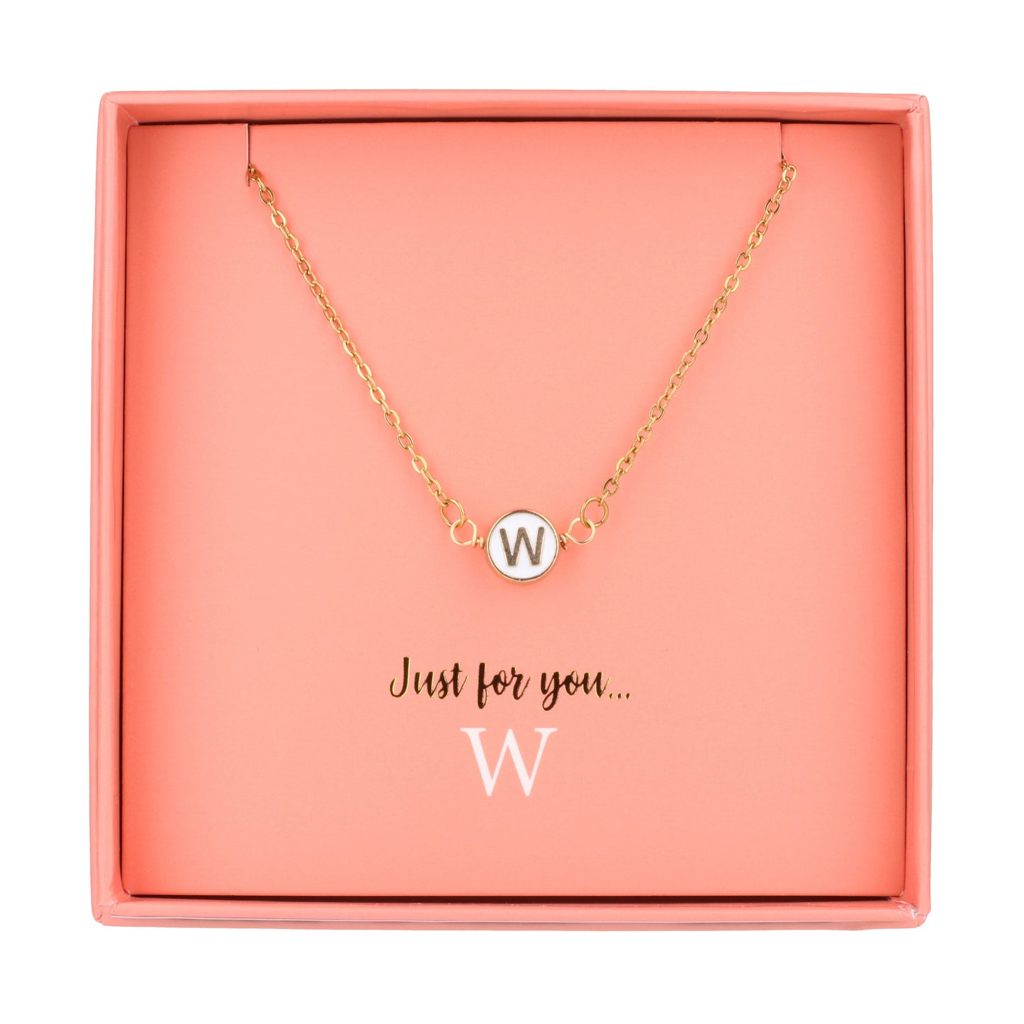 NE128 - Just For Personalised Necklace - W