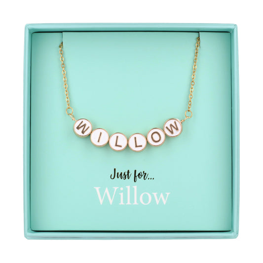 Just For Personalised Necklace - Willow