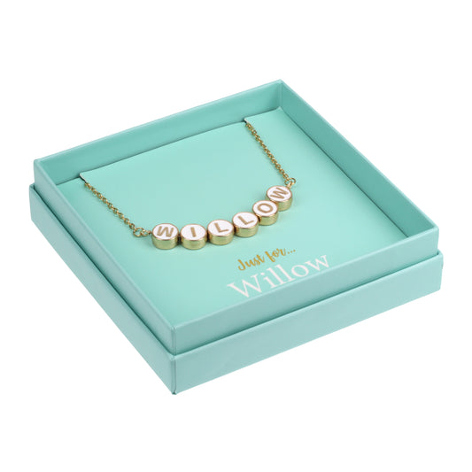 Just For Personalised Necklace - Willow
