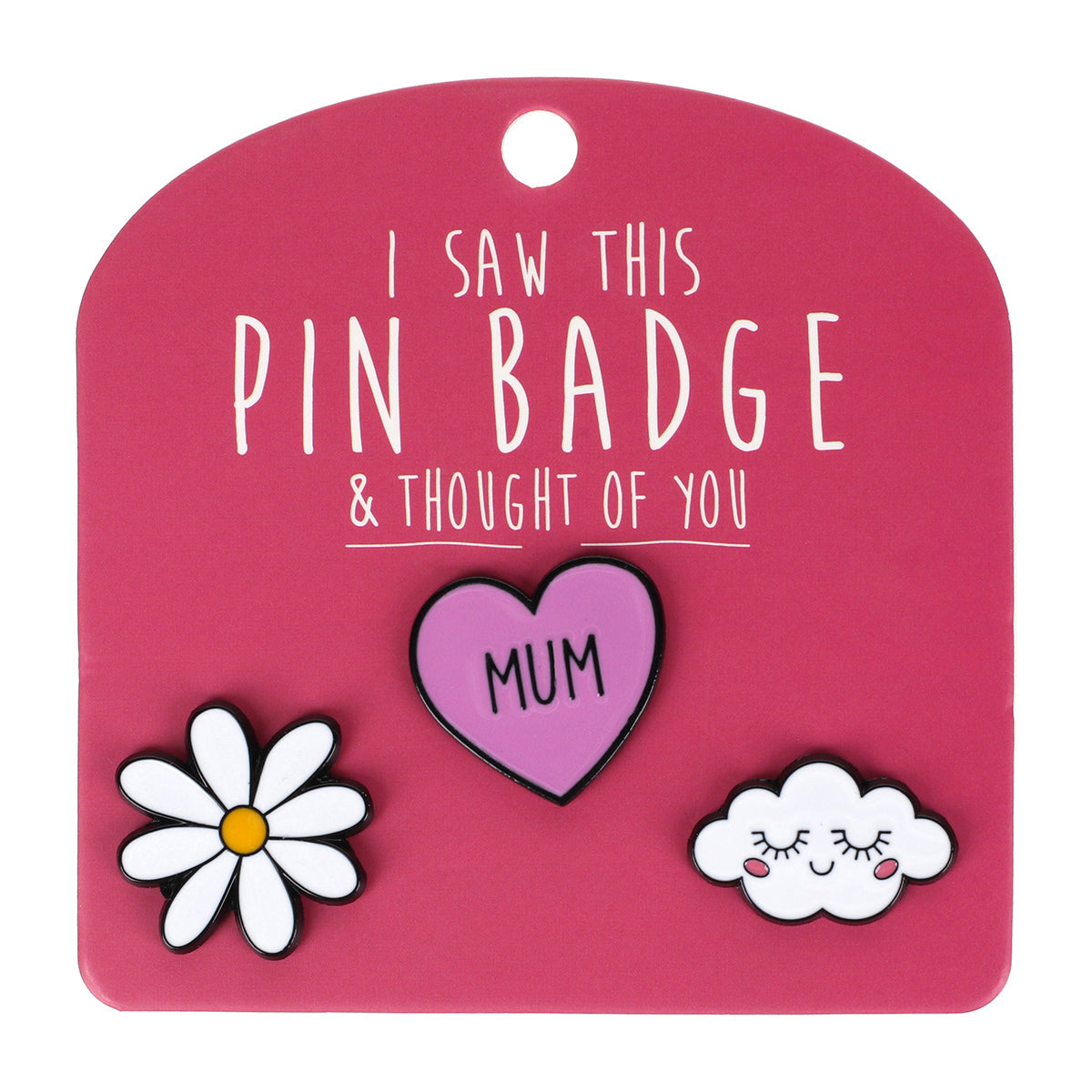 Pin Badges - Heart Mum