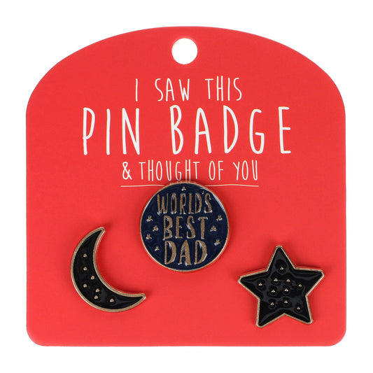 Pin Badges - World's Best Dad