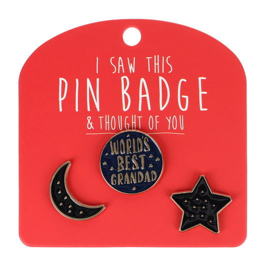 PIN008 - Pin Badges - Worlds Best Grandad