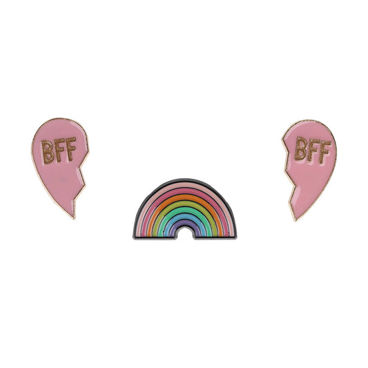 PIN013 - Pin Badges - Rainbow BFF
