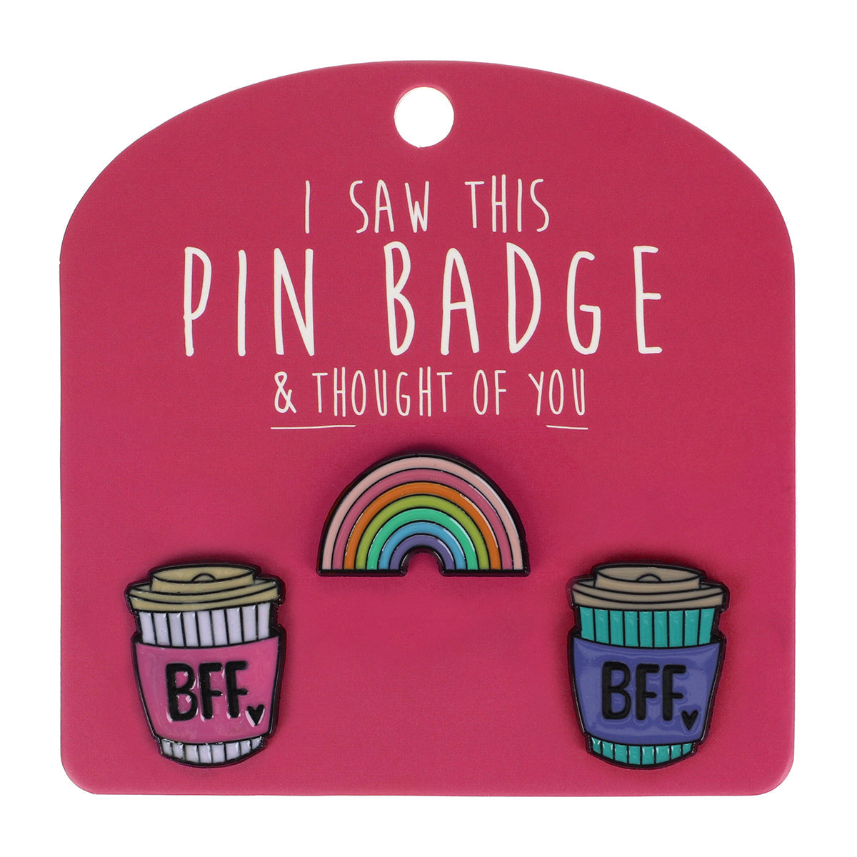 PIN015 - Pin Badges - BFF Coffee Cups