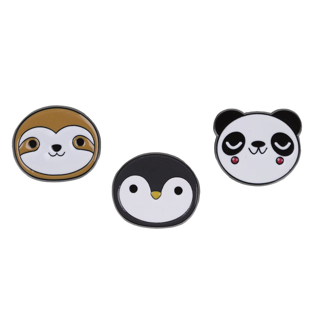 PIN027 - Pin Badges - Cute Animals