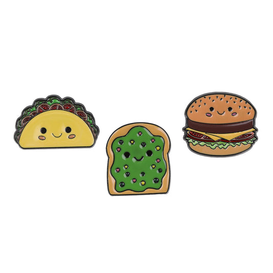 PIN030 - Pin Badges - Smiley Snacks