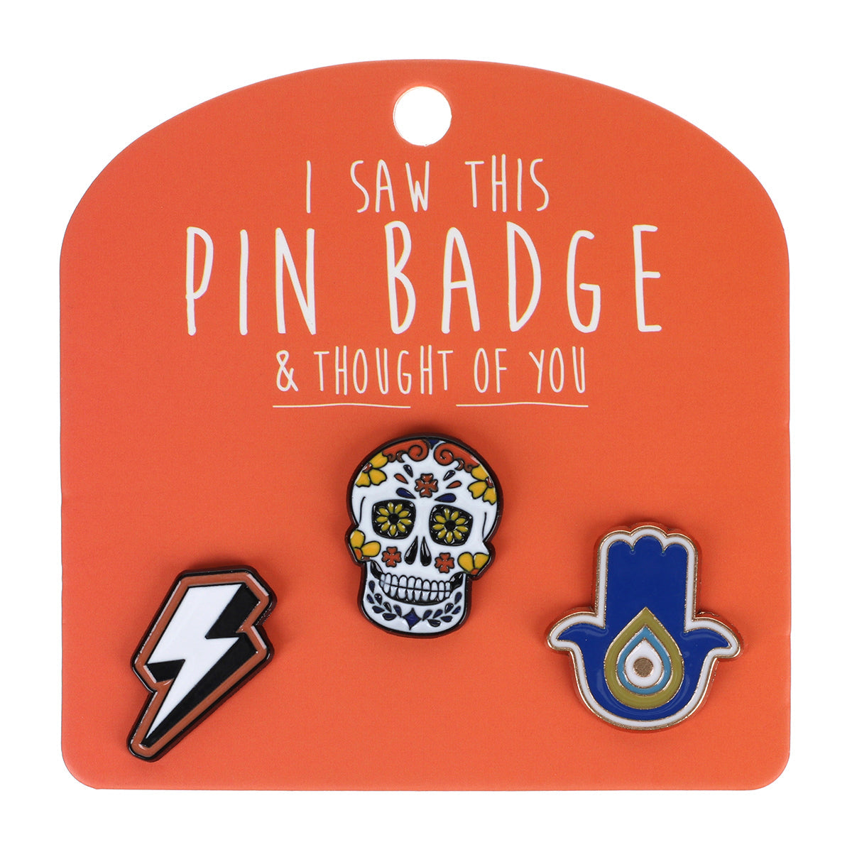 PIN037 - Pin Badges - Candy Skull