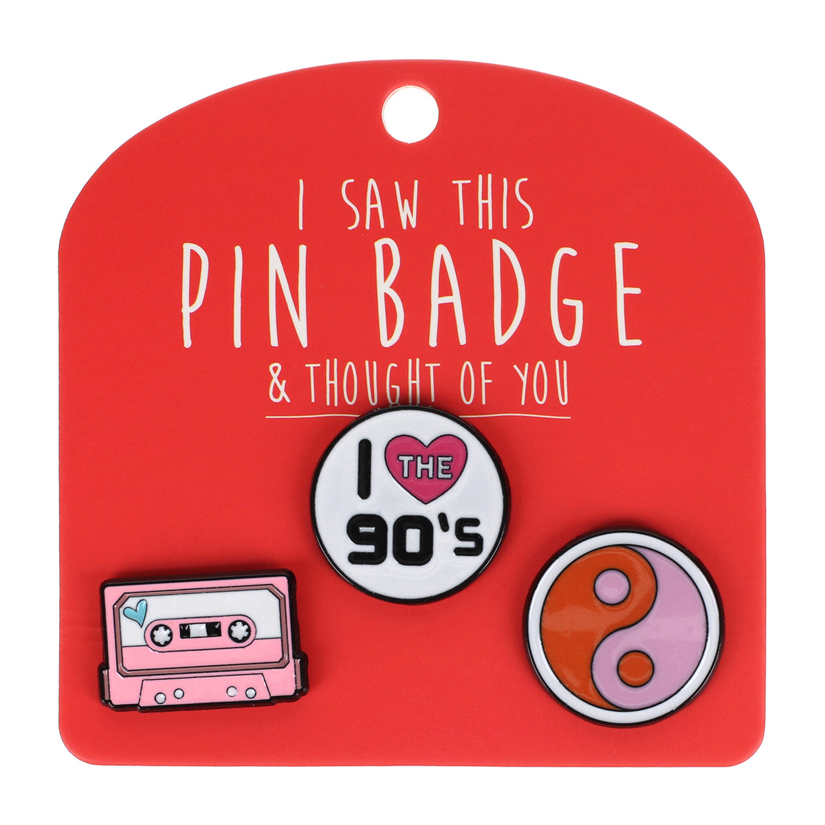 PIN038 - Pin Badges - I Heart the 90's