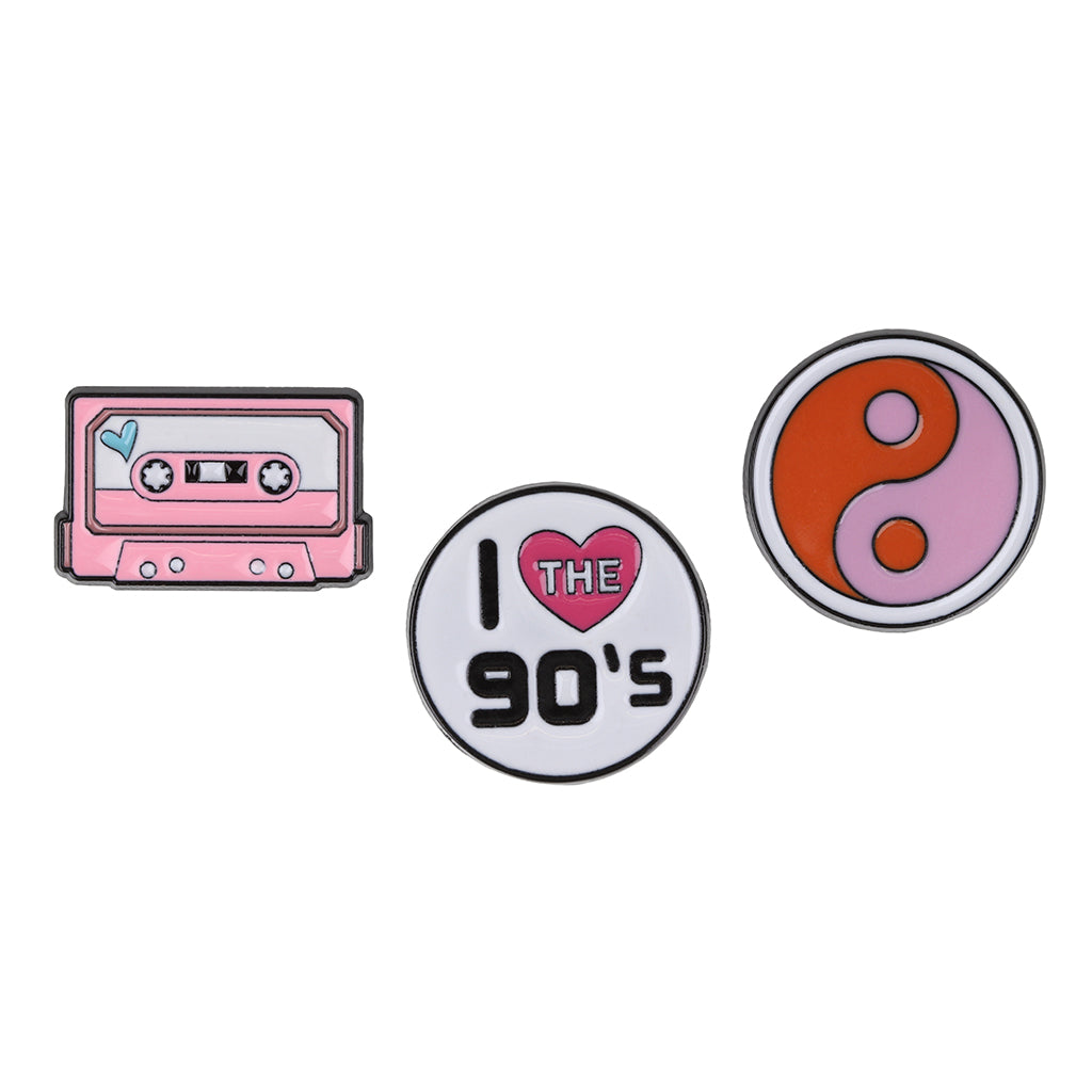 PIN038 - Pin Badges - I Heart the 90's
