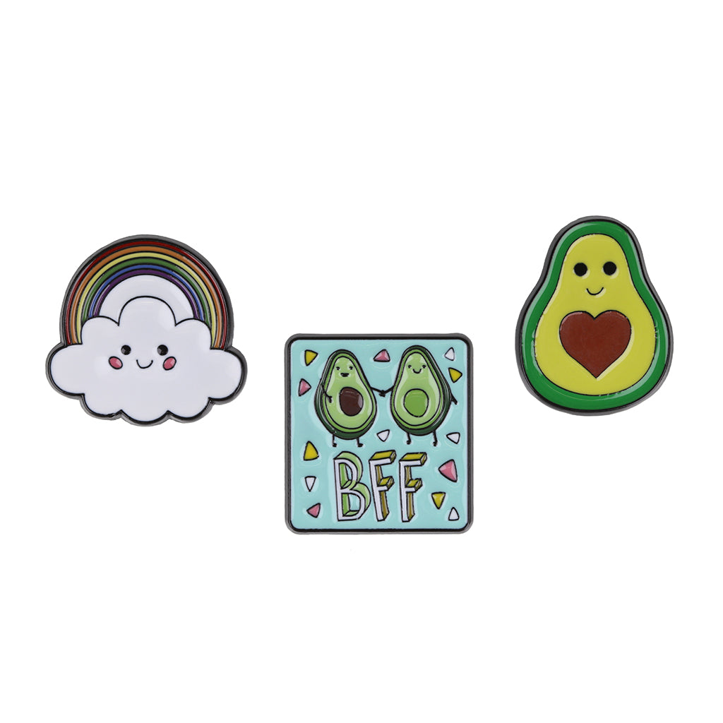 PIN046 - Pin Badges - BFF Avocados
