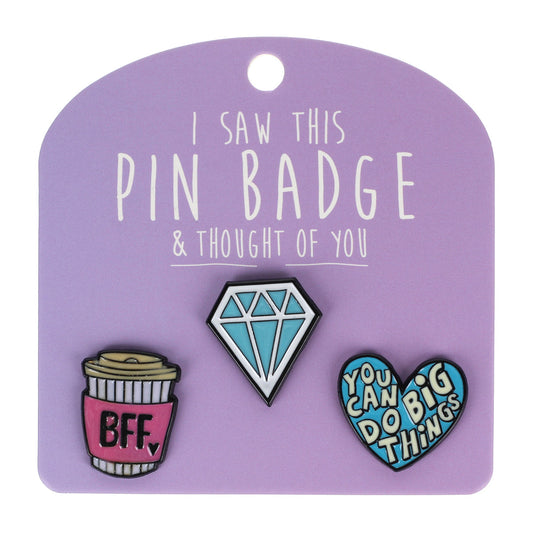 Pin Badges - Diamond Pink Cup