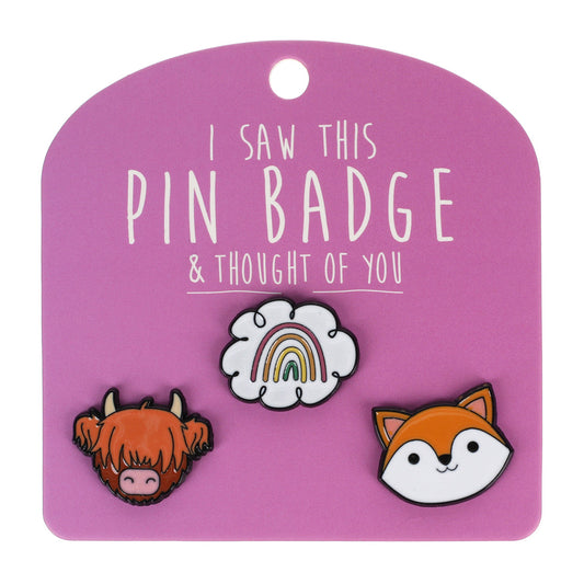 PIN065 - Pin Badges - Highland Cow