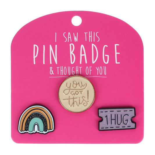 Pin Badges - Leopard Rainbow