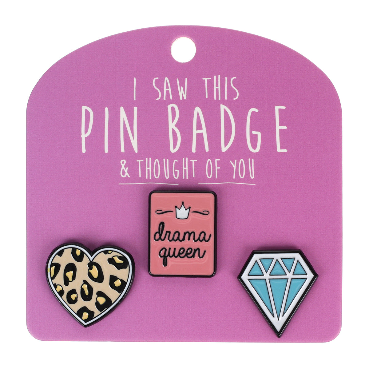 PIN077 - Pin Badges - Drama Queen