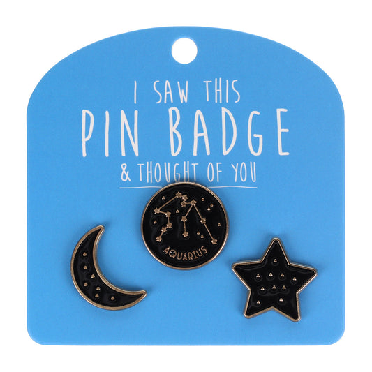 PIN089 - Pin Badges - Aquarius