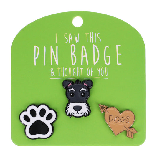 PIN119 - Pin Badges - Schnauzer